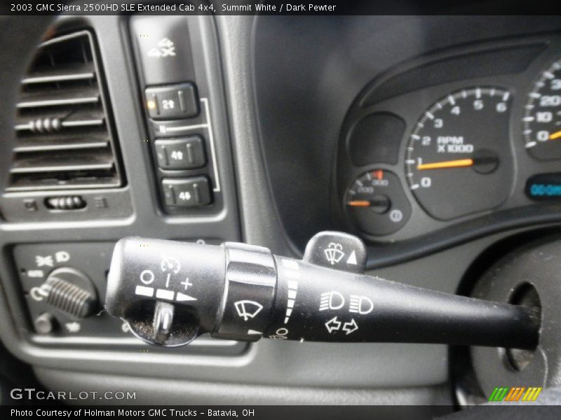 Summit White / Dark Pewter 2003 GMC Sierra 2500HD SLE Extended Cab 4x4