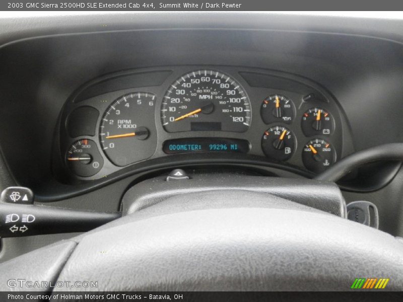 Summit White / Dark Pewter 2003 GMC Sierra 2500HD SLE Extended Cab 4x4