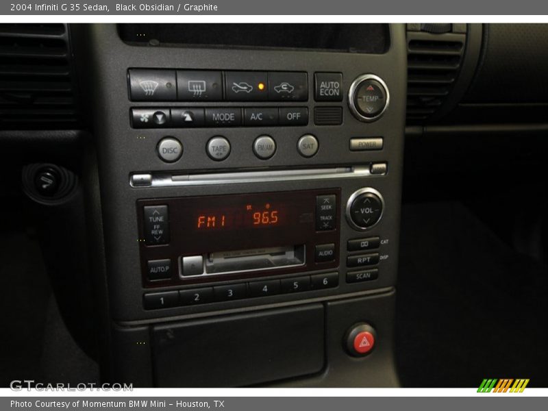 Black Obsidian / Graphite 2004 Infiniti G 35 Sedan