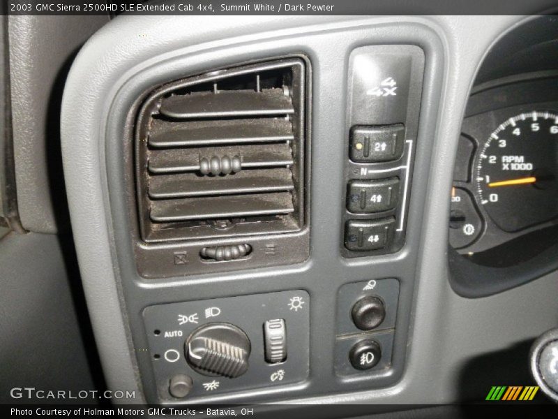 Summit White / Dark Pewter 2003 GMC Sierra 2500HD SLE Extended Cab 4x4