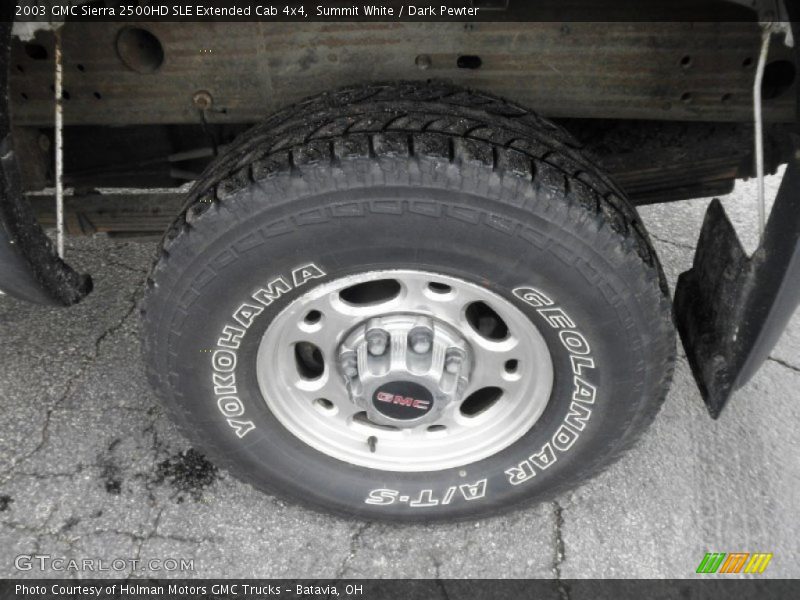 Summit White / Dark Pewter 2003 GMC Sierra 2500HD SLE Extended Cab 4x4