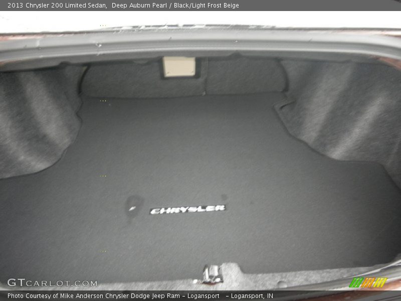 Deep Auburn Pearl / Black/Light Frost Beige 2013 Chrysler 200 Limited Sedan