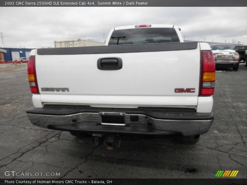 Summit White / Dark Pewter 2003 GMC Sierra 2500HD SLE Extended Cab 4x4