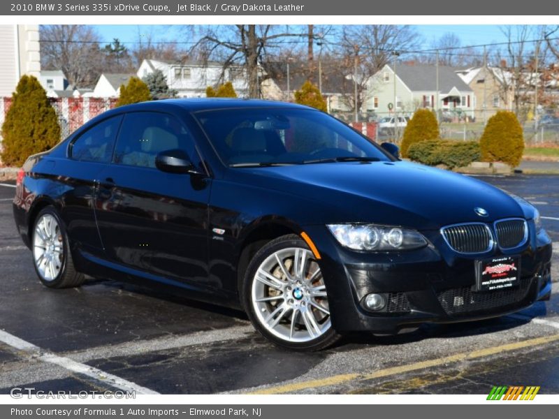 Jet Black / Gray Dakota Leather 2010 BMW 3 Series 335i xDrive Coupe