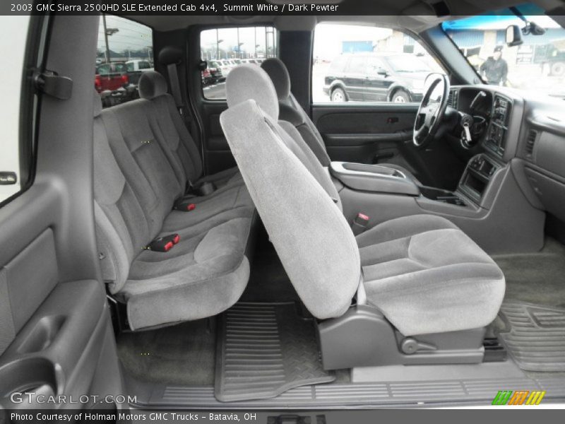 Summit White / Dark Pewter 2003 GMC Sierra 2500HD SLE Extended Cab 4x4