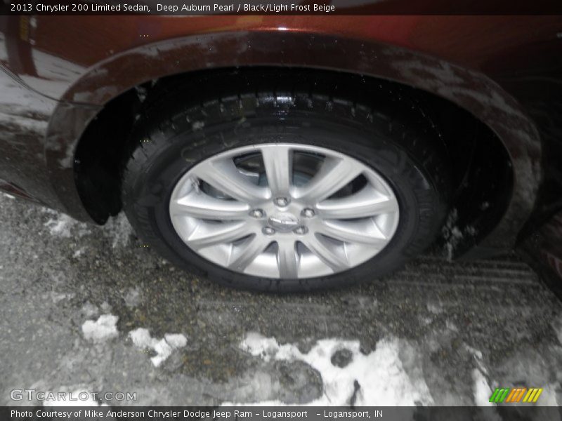 Deep Auburn Pearl / Black/Light Frost Beige 2013 Chrysler 200 Limited Sedan