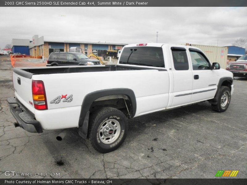 Summit White / Dark Pewter 2003 GMC Sierra 2500HD SLE Extended Cab 4x4