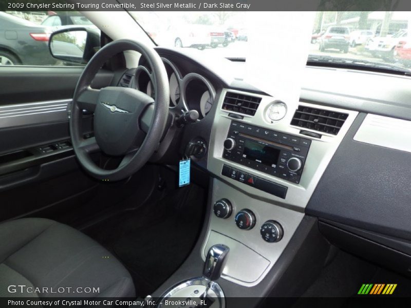 Steel Silver Metallic / Dark Slate Gray 2009 Chrysler Sebring Touring Convertible
