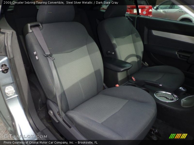 Steel Silver Metallic / Dark Slate Gray 2009 Chrysler Sebring Touring Convertible
