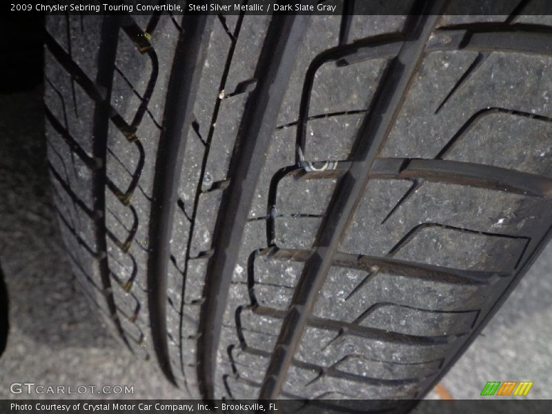 Steel Silver Metallic / Dark Slate Gray 2009 Chrysler Sebring Touring Convertible