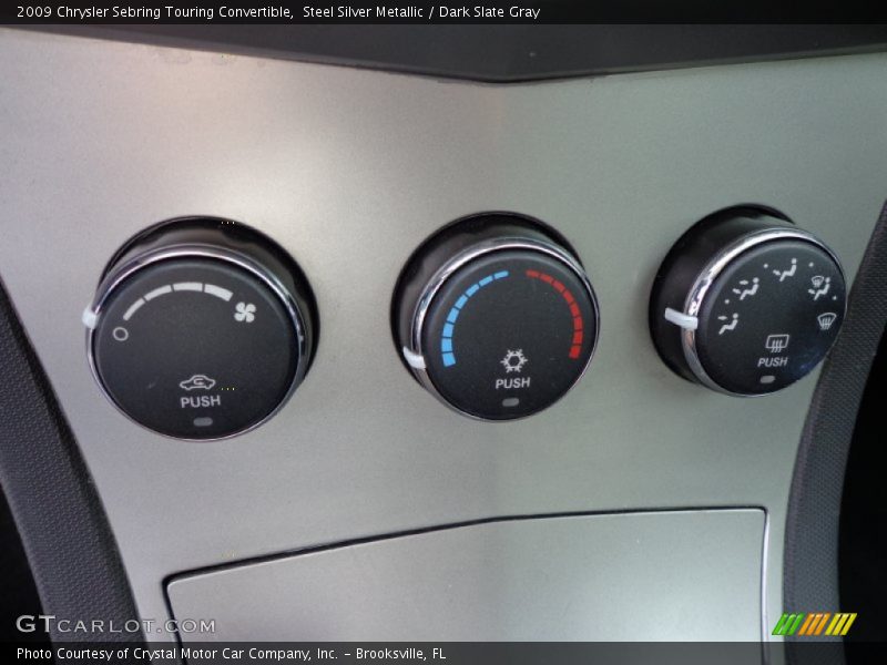 Steel Silver Metallic / Dark Slate Gray 2009 Chrysler Sebring Touring Convertible