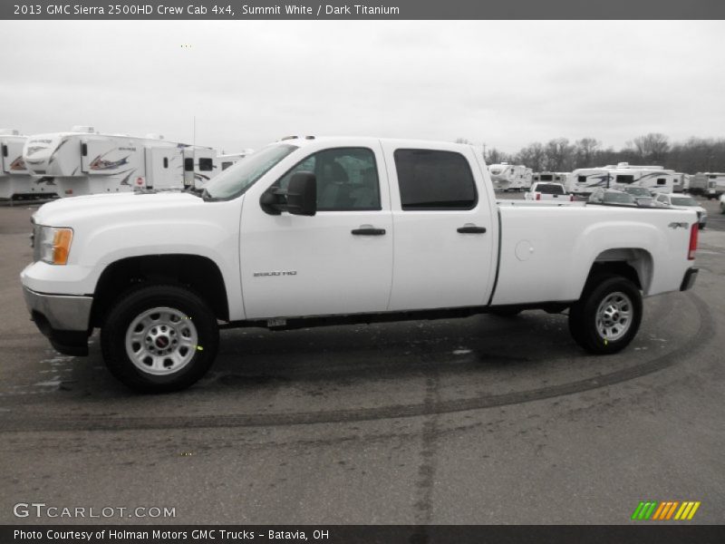 Summit White / Dark Titanium 2013 GMC Sierra 2500HD Crew Cab 4x4