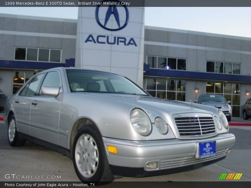 Brilliant Silver Metallic / Grey 1999 Mercedes-Benz E 300TD Sedan