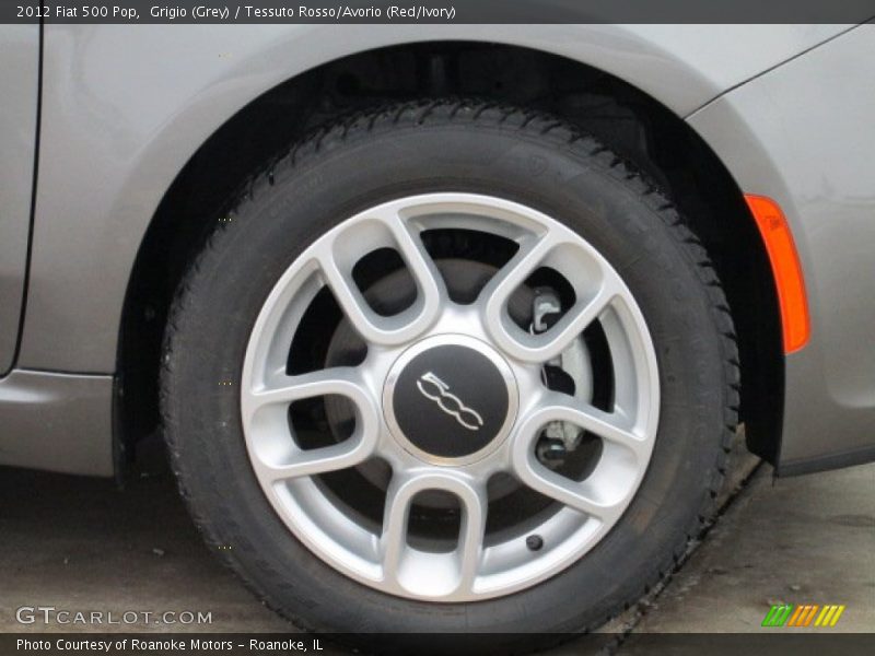Grigio (Grey) / Tessuto Rosso/Avorio (Red/Ivory) 2012 Fiat 500 Pop