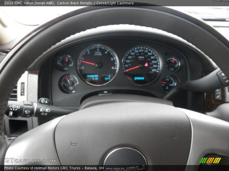 Carbon Black Metallic / Cocoa/Light Cashmere 2013 GMC Yukon Denali AWD