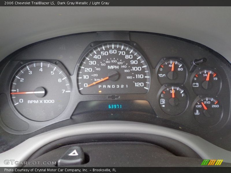 Dark Gray Metallic / Light Gray 2006 Chevrolet TrailBlazer LS