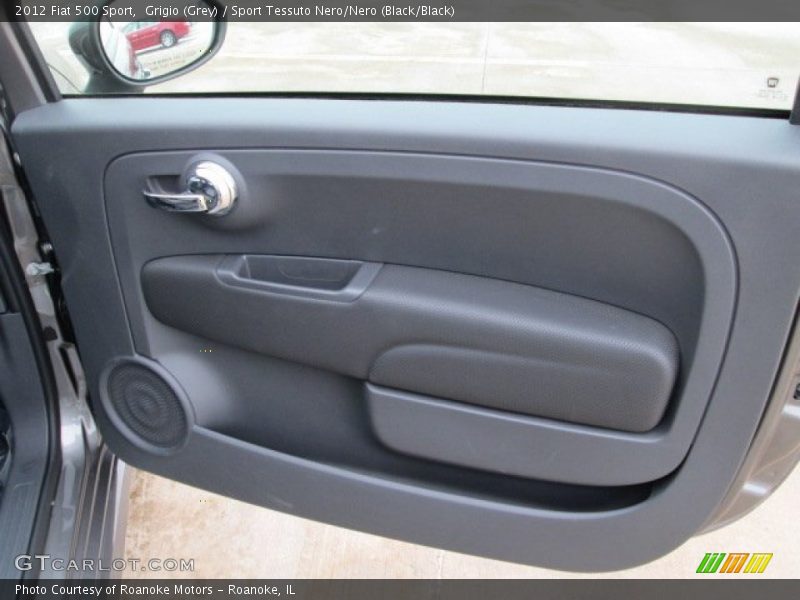 Grigio (Grey) / Sport Tessuto Nero/Nero (Black/Black) 2012 Fiat 500 Sport
