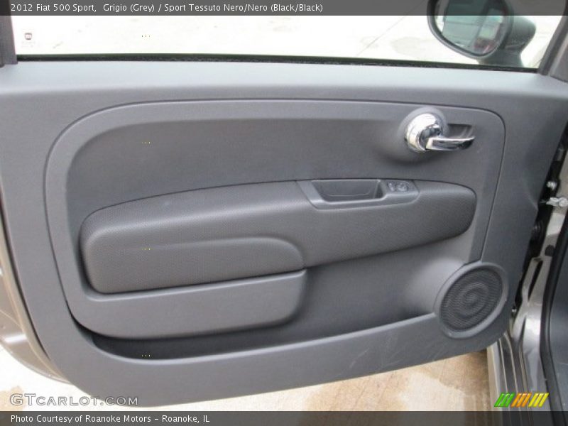 Grigio (Grey) / Sport Tessuto Nero/Nero (Black/Black) 2012 Fiat 500 Sport