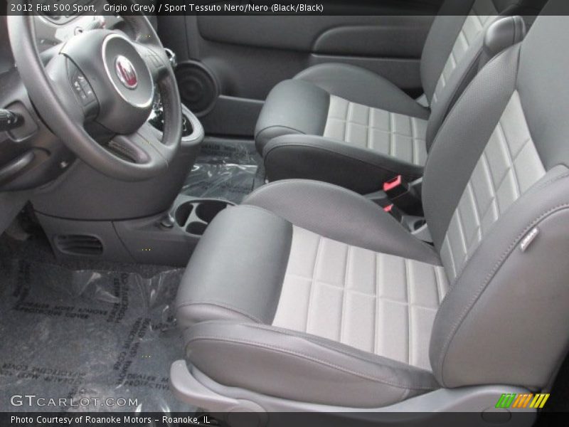 Grigio (Grey) / Sport Tessuto Nero/Nero (Black/Black) 2012 Fiat 500 Sport