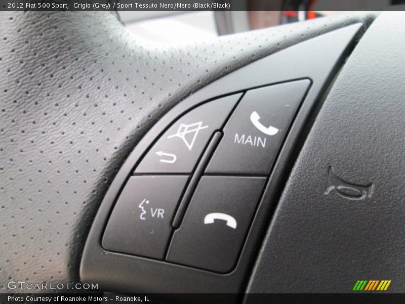 Grigio (Grey) / Sport Tessuto Nero/Nero (Black/Black) 2012 Fiat 500 Sport