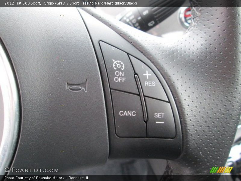 Grigio (Grey) / Sport Tessuto Nero/Nero (Black/Black) 2012 Fiat 500 Sport