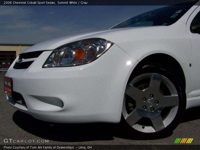 Summit White / Gray 2008 Chevrolet Cobalt Sport Sedan