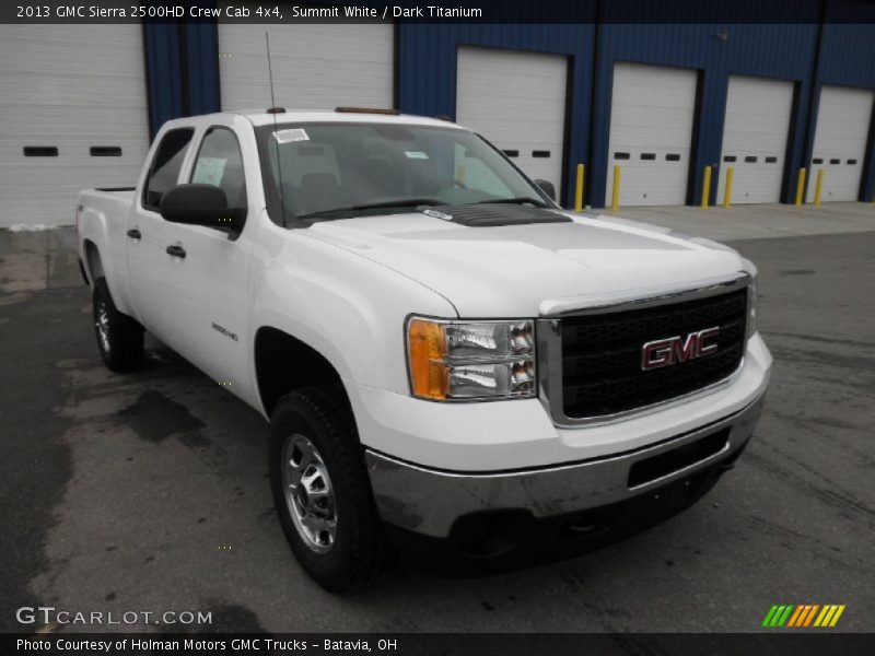 Summit White / Dark Titanium 2013 GMC Sierra 2500HD Crew Cab 4x4