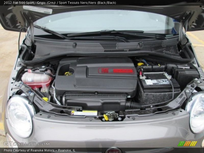 Grigio (Grey) / Sport Tessuto Nero/Nero (Black/Black) 2012 Fiat 500 Sport