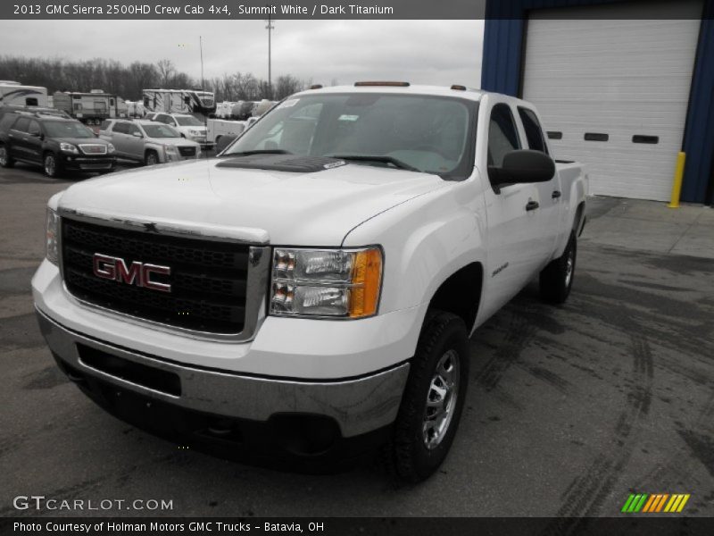 Summit White / Dark Titanium 2013 GMC Sierra 2500HD Crew Cab 4x4