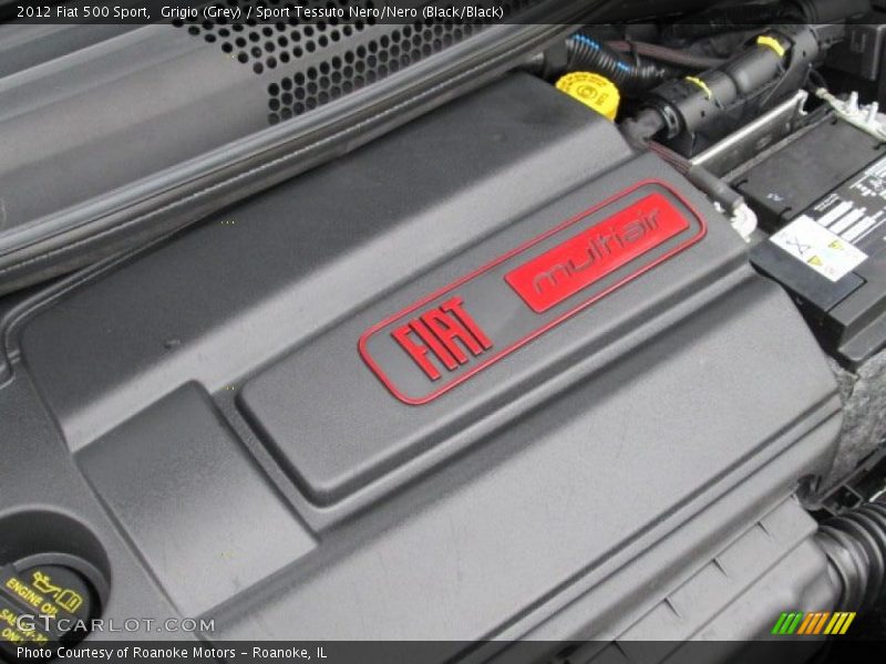 Grigio (Grey) / Sport Tessuto Nero/Nero (Black/Black) 2012 Fiat 500 Sport