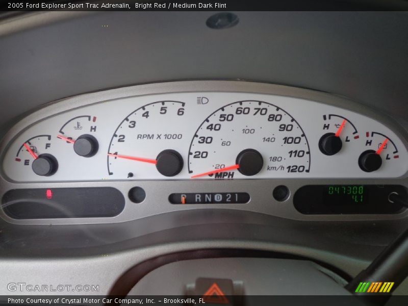 Bright Red / Medium Dark Flint 2005 Ford Explorer Sport Trac Adrenalin