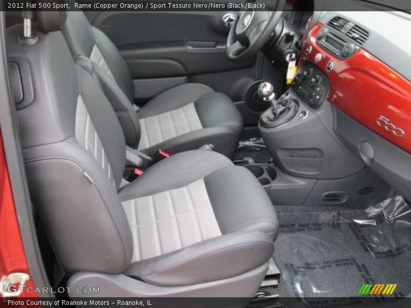  2012 500 Sport Sport Tessuto Nero/Nero (Black/Black) Interior