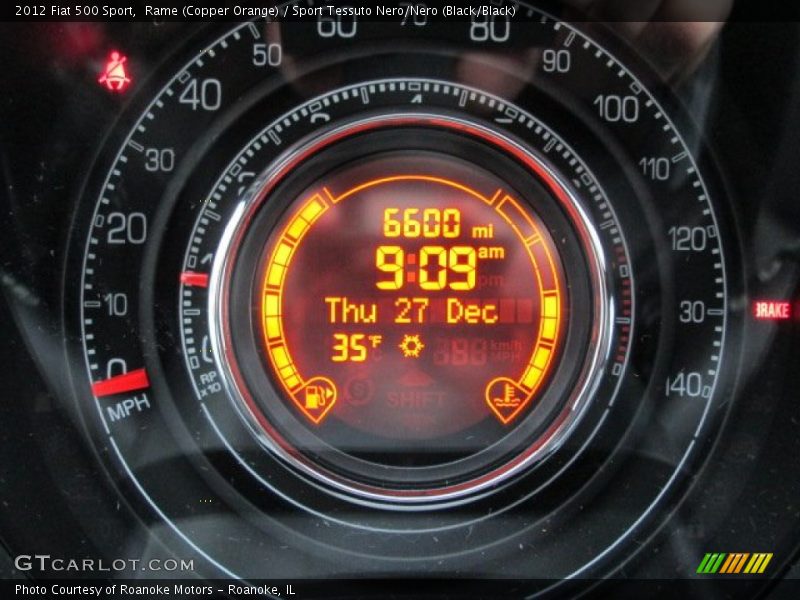  2012 500 Sport Sport Gauges