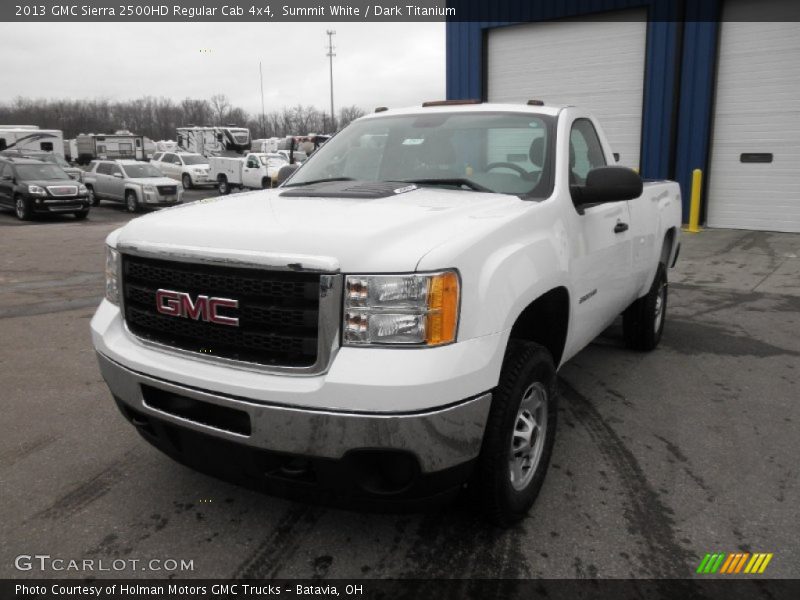Summit White / Dark Titanium 2013 GMC Sierra 2500HD Regular Cab 4x4