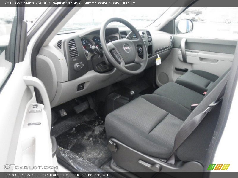 Summit White / Dark Titanium 2013 GMC Sierra 2500HD Regular Cab 4x4