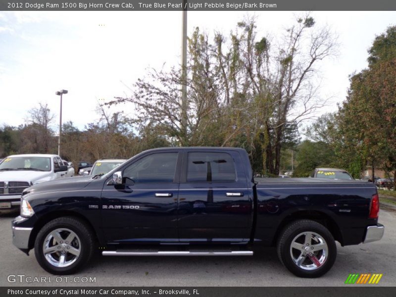 True Blue Pearl / Light Pebble Beige/Bark Brown 2012 Dodge Ram 1500 Big Horn Crew Cab