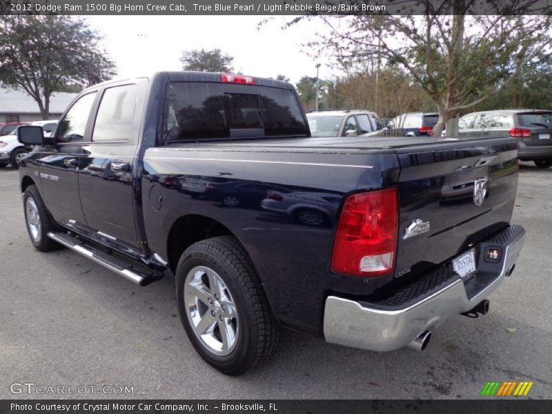 True Blue Pearl / Light Pebble Beige/Bark Brown 2012 Dodge Ram 1500 Big Horn Crew Cab