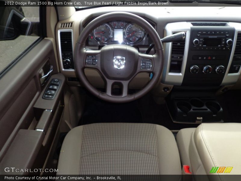 True Blue Pearl / Light Pebble Beige/Bark Brown 2012 Dodge Ram 1500 Big Horn Crew Cab