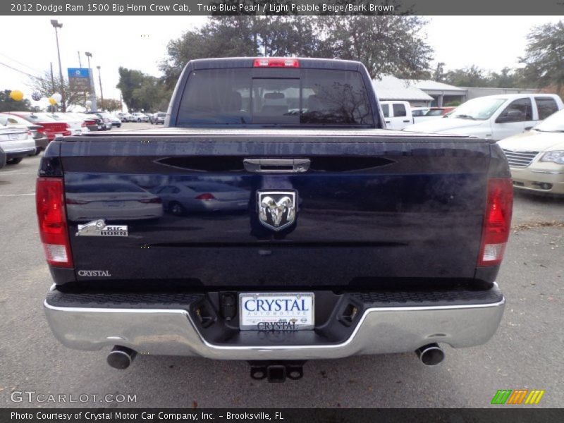 True Blue Pearl / Light Pebble Beige/Bark Brown 2012 Dodge Ram 1500 Big Horn Crew Cab