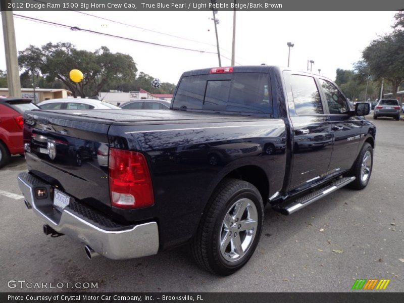 True Blue Pearl / Light Pebble Beige/Bark Brown 2012 Dodge Ram 1500 Big Horn Crew Cab