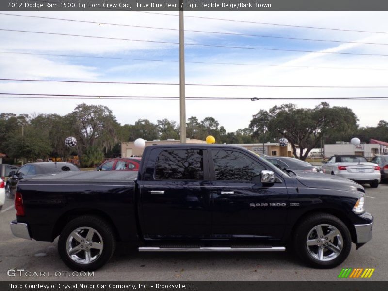 True Blue Pearl / Light Pebble Beige/Bark Brown 2012 Dodge Ram 1500 Big Horn Crew Cab