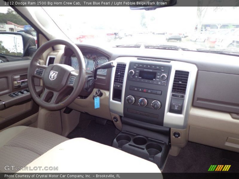 True Blue Pearl / Light Pebble Beige/Bark Brown 2012 Dodge Ram 1500 Big Horn Crew Cab