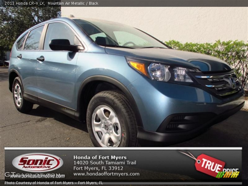 Mountain Air Metallic / Black 2013 Honda CR-V LX