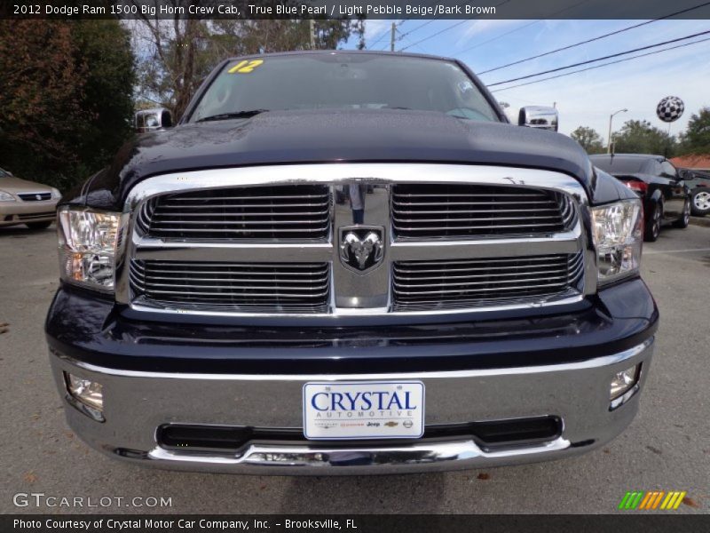 True Blue Pearl / Light Pebble Beige/Bark Brown 2012 Dodge Ram 1500 Big Horn Crew Cab