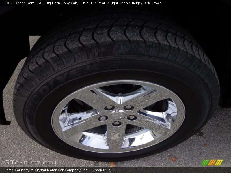 True Blue Pearl / Light Pebble Beige/Bark Brown 2012 Dodge Ram 1500 Big Horn Crew Cab