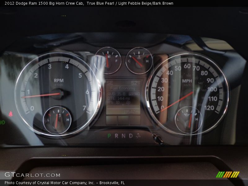 True Blue Pearl / Light Pebble Beige/Bark Brown 2012 Dodge Ram 1500 Big Horn Crew Cab