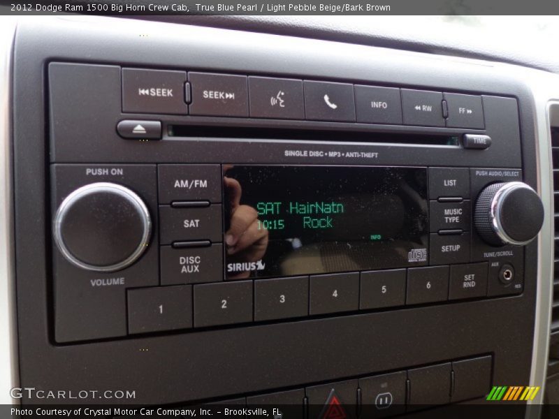 True Blue Pearl / Light Pebble Beige/Bark Brown 2012 Dodge Ram 1500 Big Horn Crew Cab