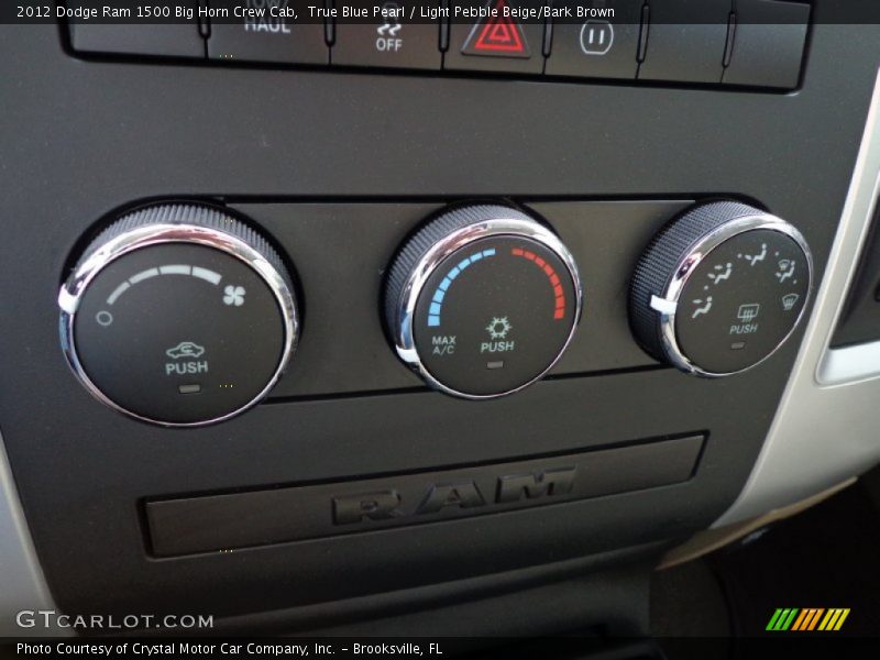 True Blue Pearl / Light Pebble Beige/Bark Brown 2012 Dodge Ram 1500 Big Horn Crew Cab