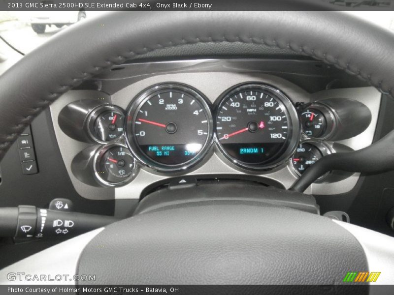 Onyx Black / Ebony 2013 GMC Sierra 2500HD SLE Extended Cab 4x4