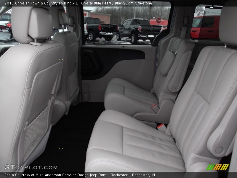 Crystal Blue Pearl / Black/Light Graystone 2013 Chrysler Town & Country Touring - L